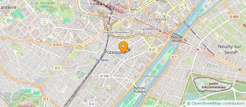 localisation de l'entreprise MONSIEUR DANIEL DUVERNE à PUTEAUX
