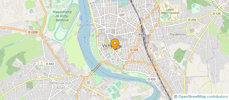 localisation de l'entreprise MONSIEUR DANIEL DUVERT à VICHY
