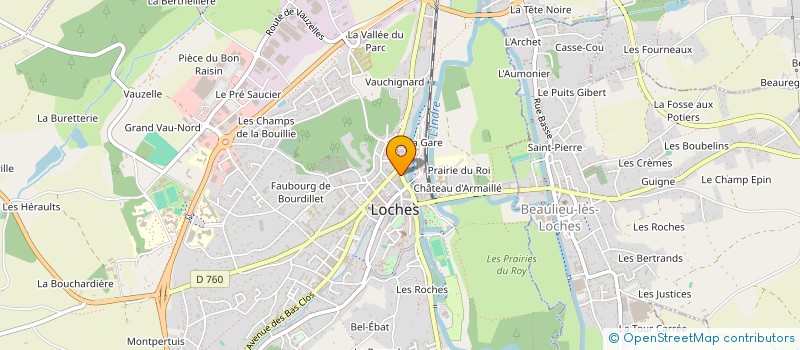 localisation de l'entreprise MONSIEUR DANIEL DUVIL  LOCHES