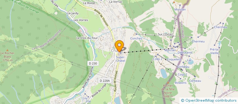 localisation de l'entreprise MONSIEUR DANIEL DUVILLERS  CHATEL