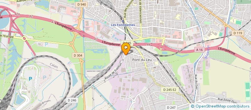 localisation de l'entreprise MONSIEUR DANIEL EATON  CALAIS