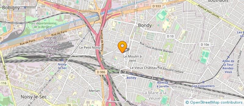 localisation de l'entreprise MONSIEUR DANIEL EDERY  BONDY