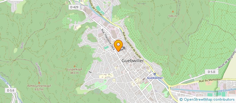 localisation de l'entreprise MONSIEUR DANIEL EGLIN  GUEBWILLER