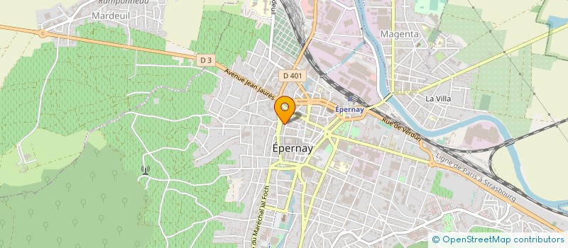 localisation de l'entreprise MONSIEUR DANIEL EGONU  EPERNAY