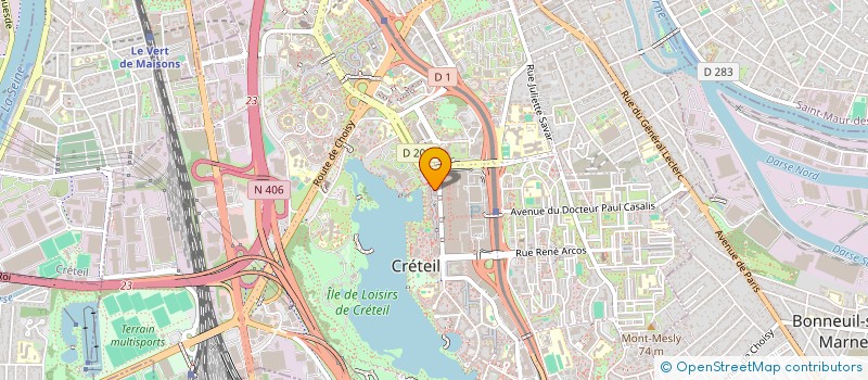 localisation de l'entreprise MONSIEUR DANIEL ELKRIEF à CRETEIL