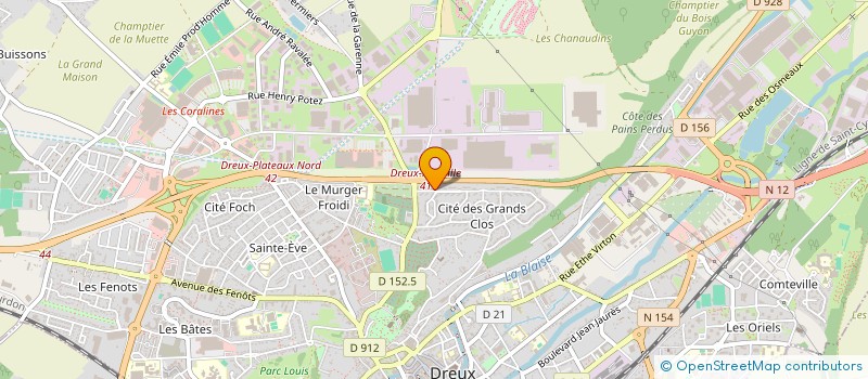 localisation de l'entreprise MONSIEUR DANIEL ELOY à DREUX