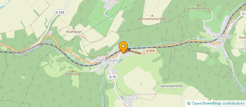 localisation de l'entreprise MONSIEUR DANIEL ENSMINGER  TIEFFENBACH