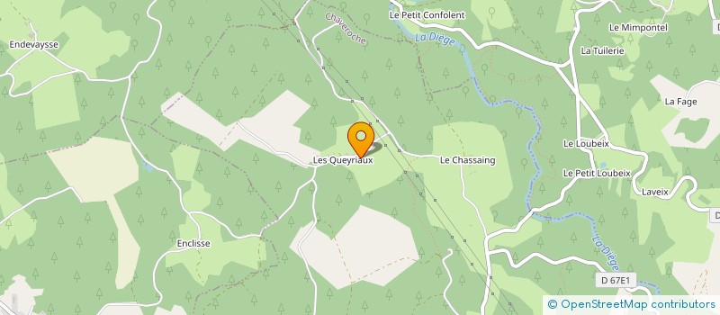 localisation de l'entreprise MONSIEUR DANIEL ESCURAT  CHAVEROCHE