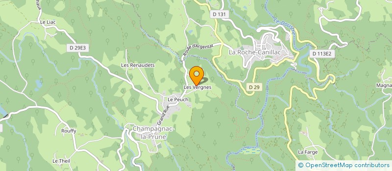 localisation de l'entreprise MONSIEUR DANIEL ESPARGILIERE  CHAMPAGNAC-LA-PRUNE