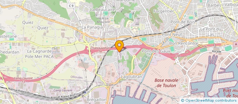 localisation de l'entreprise MONSIEUR DANIEL ESTEBAN  TOULON