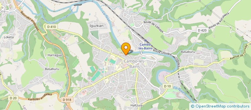 localisation de l'entreprise MONSIEUR DANIEL ESTRADE  CAMBO-LES-BAINS