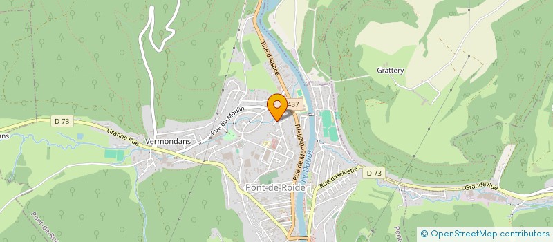 localisation de l'entreprise MONSIEUR DANIEL EUVRARD  AUTECHAUX-ROIDE