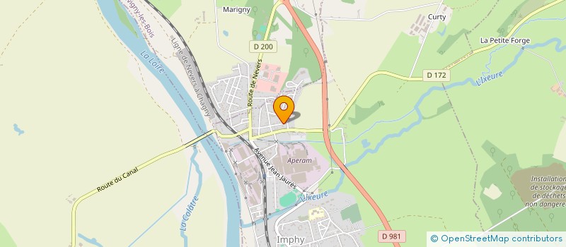 localisation de l'entreprise MONSIEUR DANIEL EVRARD  IMPHY