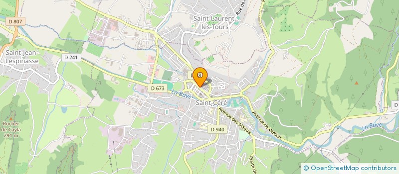 localisation de l'entreprise MONSIEUR DANIEL FABRE  SAINT-CERE