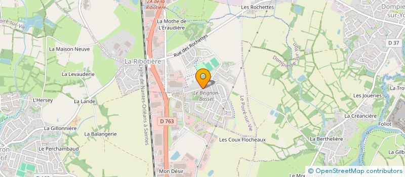 localisation de l'entreprise MONSIEUR DANIEL FAIVRE  LE POIRE-SUR-VIE