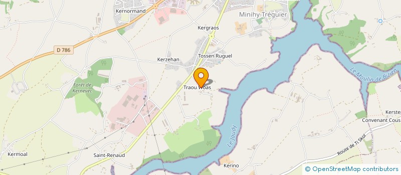 localisation de l'entreprise MONSIEUR DANIEL FAIVRE  MINIHY-TREGUIER