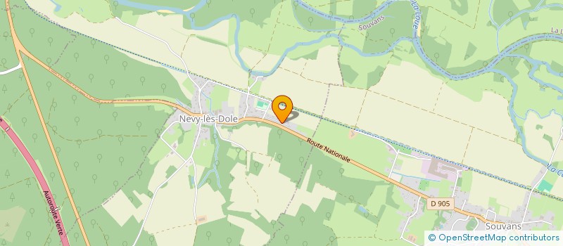 localisation de l'entreprise MONSIEUR DANIEL FAUDOT  NEVY-LES-DOLE