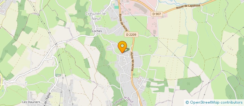 localisation de l'entreprise MONSIEUR DANIEL FAURE  CREUZIER-LE-NEUF