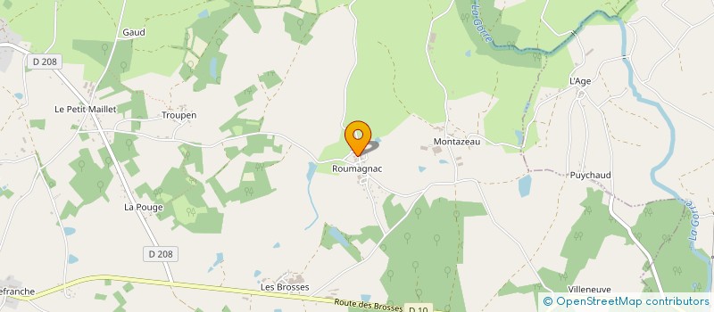 localisation de l'entreprise MONSIEUR DANIEL FAURE  ROCHECHOUART