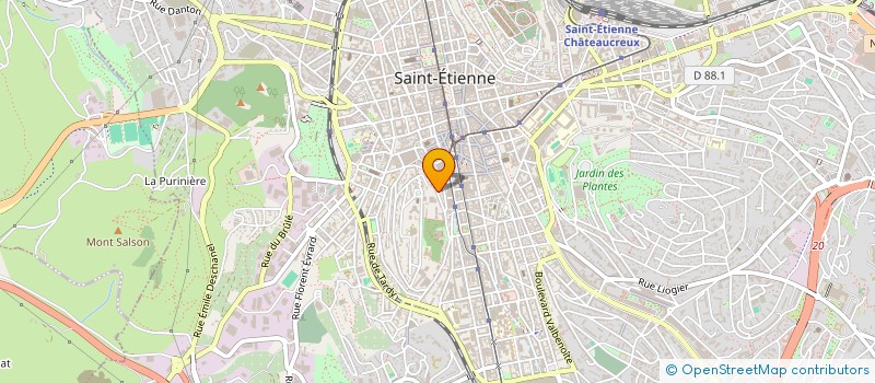 localisation de l'entreprise MONSIEUR DANIEL FAURE  SAINT-ETIENNE