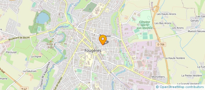 localisation de l'entreprise MONSIEUR DANIEL FAVRAIS  FOUGERES