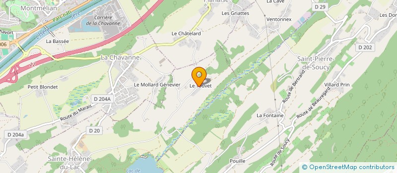 localisation de l'entreprise MONSIEUR DANIEL FAVRE à SAINTE-HELENE-DU-LAC