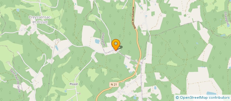 localisation de l'entreprise MONSIEUR DANIEL FAVRE  SANILHAC