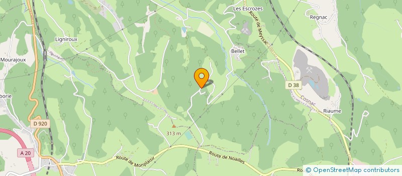 localisation de l'entreprise MONSIEUR DANIEL FAYE  BRIVE LA GAILLARDE