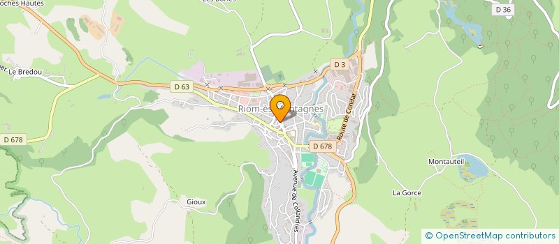 localisation de l'entreprise MONSIEUR DANIEL FAYEAUX à RIOM-ES-MONTAGNES