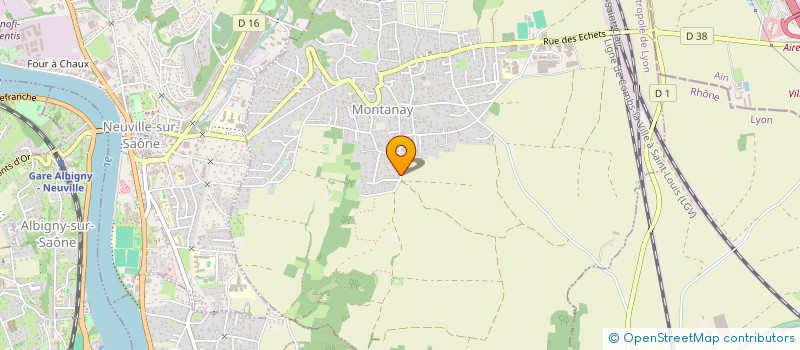 localisation de l'entreprise MONSIEUR DANIEL FERNANDES DOS SANTOS  MONTANAY