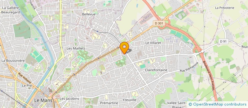 localisation de l'entreprise MONSIEUR DANIEL FERRAND à LE MANS