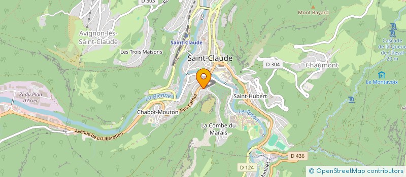 localisation de l'entreprise MONSIEUR DANIEL FERRIER  SAINT-CLAUDE