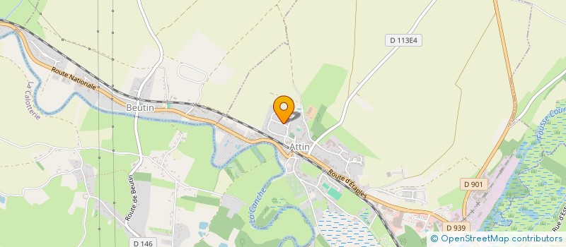 localisation de l'entreprise MONSIEUR DANIEL FLAHAUT  ATTIN