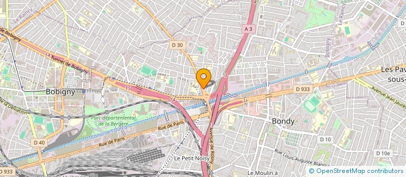 localisation de l'entreprise MONSIEUR DANIEL FLAMMER MAKOWSKE à BOBIGNY