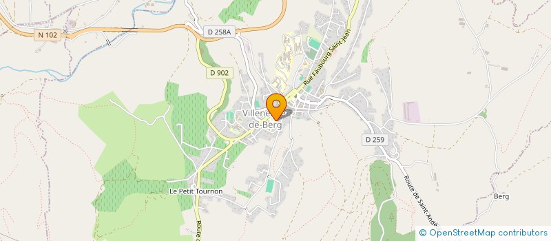 localisation de l'entreprise MONSIEUR DANIEL FLAUGERE à VILLENEUVE-DE-BERG