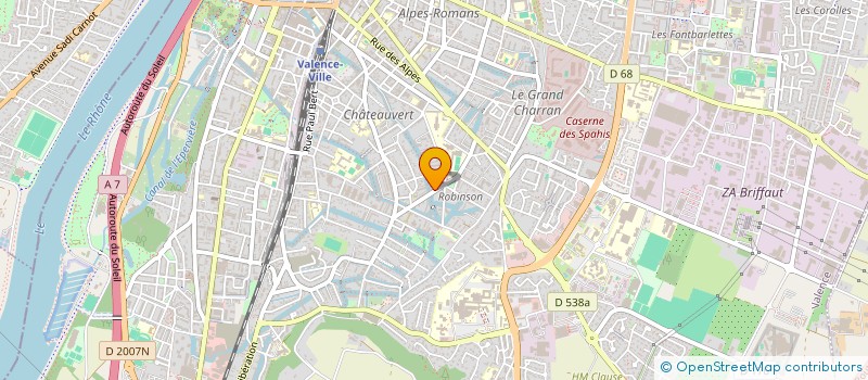 localisation de l'entreprise MONSIEUR DANIEL FLEURY  VALENCE