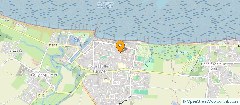 localisation de l'entreprise MONSIEUR DANIEL FOLLIGNE  COURSEULLES-SUR-MER