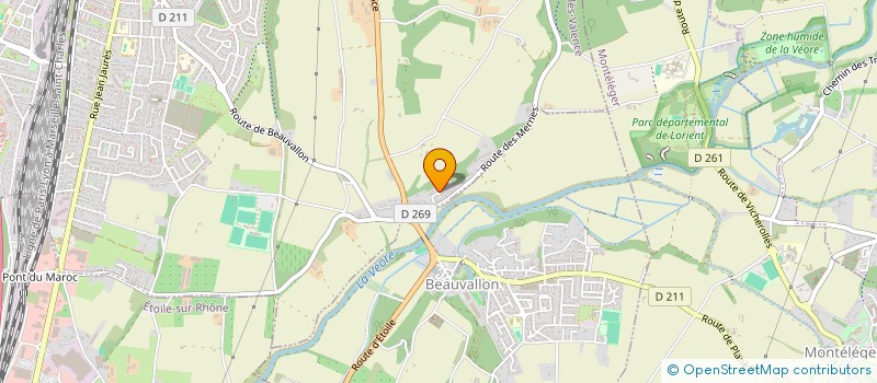 localisation de l'entreprise MONSIEUR DANIEL FONTBONNE  PORTES LES VALENCE