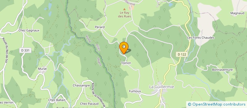 localisation de l'entreprise MONSIEUR DANIEL FORGET  LAPRUGNE