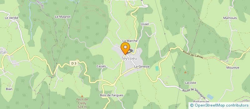 localisation de l'entreprise MONSIEUR DANIEL FORGNIER à SOUSCEYRAC-EN-QUERCY