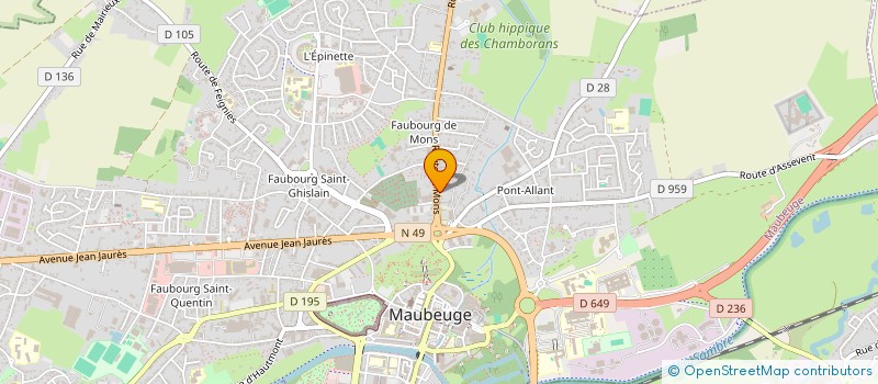 localisation de l'entreprise MONSIEUR DANIEL FORNY  MAIRIEUX