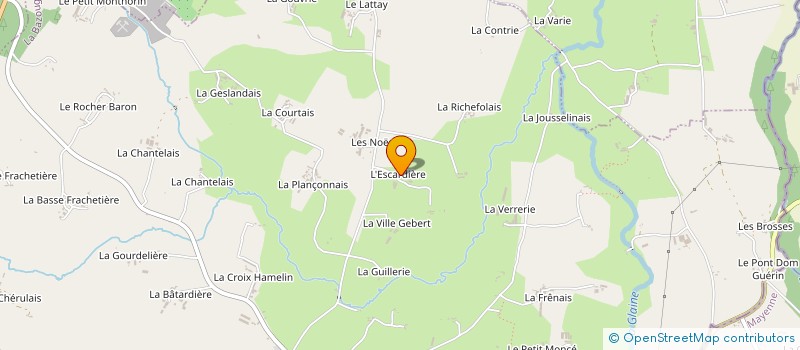 localisation de l'entreprise MONSIEUR DANIEL FOUILLARD  LA BAZOUGE-DU-DESERT