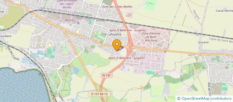 localisation de l'entreprise MONSIEUR DANIEL FOURNIER  AYTRE