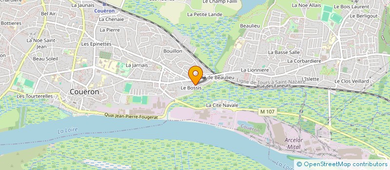 localisation de l'entreprise MONSIEUR DANIEL FOURRAGE à COUERON