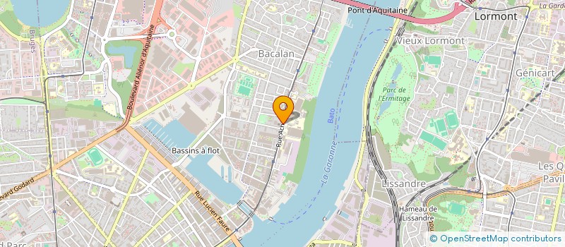 localisation de l'entreprise MONSIEUR DANIEL FRADET à BORDEAUX