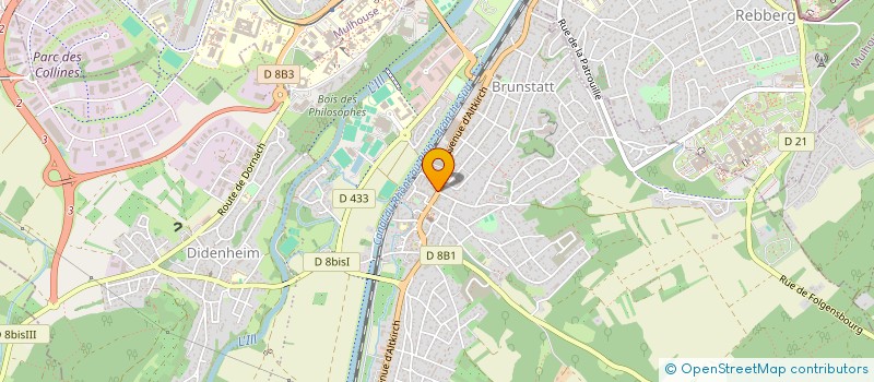 localisation de l'entreprise MONSIEUR DANIEL FRANCK à BRUNSTATT-DIDENHEIM