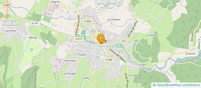 localisation de l'entreprise MONSIEUR DANIEL FRAUZIOL à SAINT-CERE
