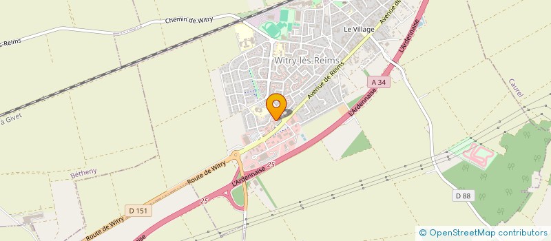 localisation de l'entreprise MONSIEUR DANIEL FRECAUT  WITRY-LES-REIMS