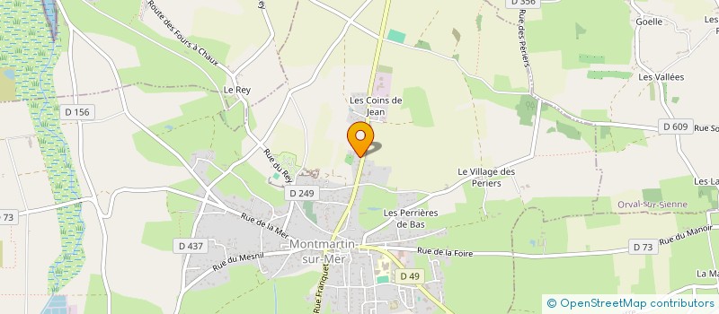 localisation de l'entreprise MONSIEUR DANIEL FREMOND  MONTMARTIN-SUR-MER