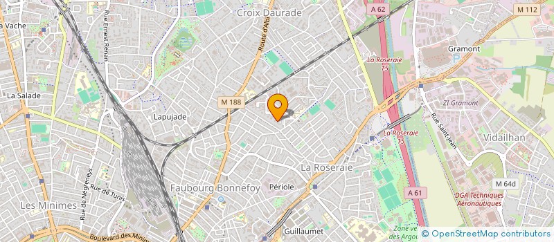 localisation de l'entreprise MONSIEUR DANIEL FRIGAULT  TOULOUSE